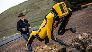 Adam Savage Tests Boston Dynamics Spot Robot [upl. by Oirogerg]