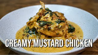 Creamy Mustard Chicken  The Tastiest Recipe [upl. by Moia401]