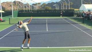 Roger Federer Serves from Back Perpsective in HD [upl. by Sewel]