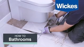 How to Tile Around a Toilet with Wickes [upl. by Jemmie]