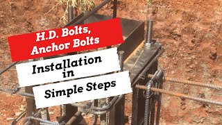 HD Bolt  Anchor Bolts Installation in Simple Steps [upl. by Aleina]