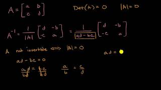 Invertible and noninvertibles matrices [upl. by Bull]