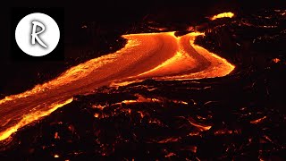 10 Hours Lava Flow Kilauea Hawaii 🌋 4K  Natural Sounds  for Sleep amp Stress Relief Lava River [upl. by Joslyn]