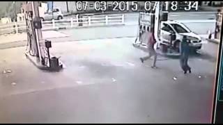 CCTV footage of Durban garage cash heist [upl. by Atinuaj439]