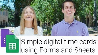 Digital Time Card using Forms and Sheets [upl. by Elocen]