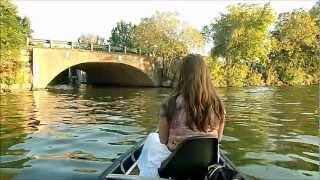 16 Canoe 5HP Outboard Top Speed Test [upl. by Louanne]