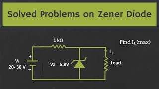 Solved Problems on the Zener Diode [upl. by Harlan]