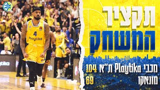 Highlights Maccabi Playtika Tel Aviv vs AS Monaco 10469 EuroLeague Playoffs Game 4 [upl. by Stoecker575]