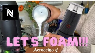 How To Foam Milk With Aeroccino 3 Make Coffee With Foam Tips amp Tricks  Easy Foamed Latte Recipe [upl. by Iams]