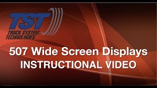 TST 507 Series Wide Screen Display Instructional Video [upl. by Heck63]