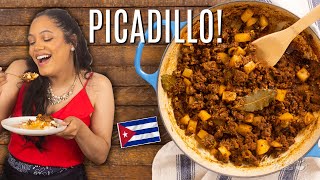 Cuban Style Picadillo  Ground Beef Recipes  Chef Zee Cooks [upl. by Eyahsal929]