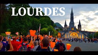 🇨🇵Lourdes France Torchlight Procession [upl. by Heall]