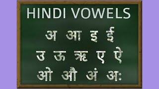 Hindi Vowels Pronunciation  Learn Hindi Alphabets [upl. by Urd]