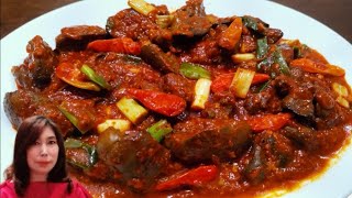 RESEP ATI AMPELA BUMBU RUJAK  CHICKEN LIVER WITH RUJAK SEASONING  CHICKEN LIVER RECIPES [upl. by Wolfy]