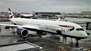 Full flight  British Airways Airbus A3501041  BA93 London LHR to YYZ Toronto [upl. by Akinorev368]