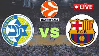 LIVE  Maccabi Tel Aviv vs FC Barcelona  120624  EuroLeague Basketball Live SCOREBOARD [upl. by Yecaw]