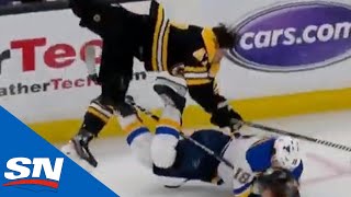 Match 1  Subban On Marchand vs Krugs No Helmet Hit  Greatest Hit Of The 21st Century [upl. by Iznik359]