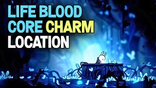 Hollow Knight Blue Door in the Abyss Lifeblood Core Charm Location [upl. by Ching]