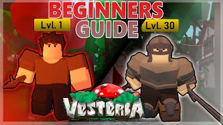 OUTDATED Vesteria Complete Beginners Guide Part 1 Roblox [upl. by Pravit]