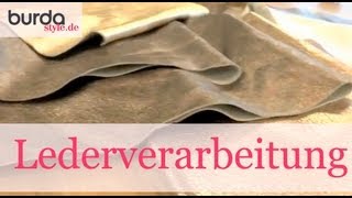 burda style â€“ Lederverarbeitung [upl. by Arahsit]