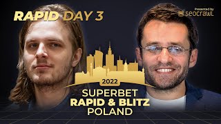 Superbet Poland Rapid amp Blitz  Rapid Day 3  Grand Chess Tour [upl. by Ennybor]