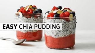 HOW TO MAKE CHIA SEED PUDDING  easy amp healthy chia pudding recipe [upl. by Nat]