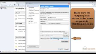 Mozilla Thunderbird Mail Server Settings [upl. by Pell]