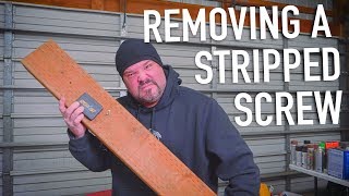 Tutorial How To Remove A Stripped Screw  Dr Decks [upl. by Corell]