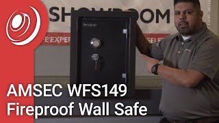 AMSEC WFS149 Fireproof Wall Safe Video [upl. by Kornher]