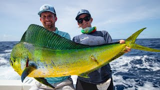 Deep Sea Fishing in Miami Dolphin Wahoo Amberjacks and Tripletail [upl. by Acinomed]