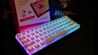 HyperX White Pudding Keycaps amp NEW Ducky Mecha Mini  Unboxing  Review  Install  Sound [upl. by Sanchez]