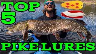 5 Lures Every Pike Angler NEEDS in Their Tackle Box  Top Lures for BIG Pike [upl. by Gottwald]