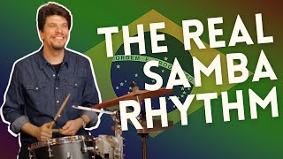 The Real Samba Rhythm  Edu Ribeiro  2 Minute Jazz [upl. by Rosdniw]