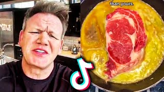 Gordon Ramsay Reacts To Tiktok Cooking Videos  Reactions  Bonus Clips [upl. by Gowrie]