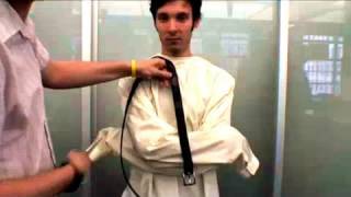 Strait Jacket Halloweeny HowTo Threadbanger [upl. by Letnohs]