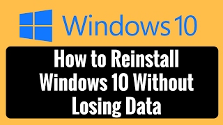 How to Reinstall Windows 10 Without Losing Data [upl. by Hahnke938]