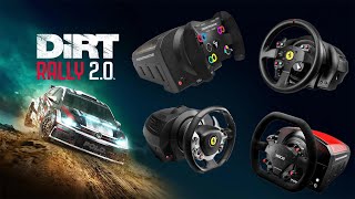 Thrustmaster Best Wheel And Force Feedback Settings Dirt Rally 20 TSPC Racer TXXW T300 T500 [upl. by Kosey15]