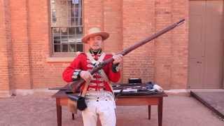 Loading and firing the Flintlock musket [upl. by Graaf583]