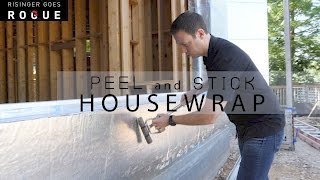 Peel and Stick Housewrap System  Plus Recessed Window flashing [upl. by Juta]