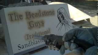 Traditional Sandblasting PERFECT Headstones [upl. by Elery]