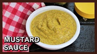 NO OIL Mustard Sauce recipe  How to make Mustard Sauce at home  Simple and Easy Mustard Sauce [upl. by Gnuy]