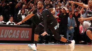 Dwyane Wades Buzzer Beater Wins It For The Heat  February 27 2019 [upl. by Basile]