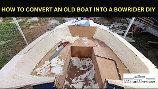 Boat conversion into Bowrider [upl. by Ivzt]