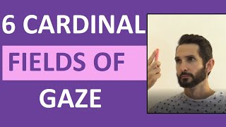 Six Cardinal Fields of Gaze Nursing  Nystagmus Eyes Cranial Nerve 346 Test [upl. by Maridel]