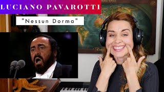 Luciano Pavarotti quotNessun Dormaquot REACTION amp ANALYSIS by Vocal CoachOpera Singer [upl. by Eener]