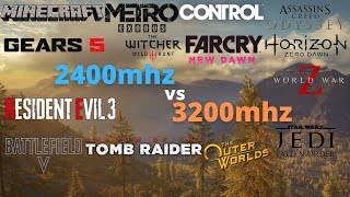 2400mhz vs 3200mhz ram test in 14 games [upl. by Rett48]