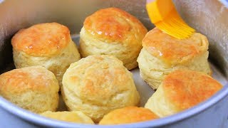 HOW TO MAKE FLUFFY BISCUITS  biscuit mixing method [upl. by Nagaek124]