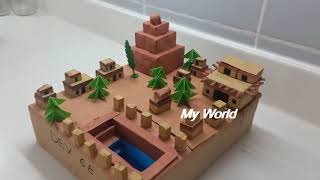 Model Of Indus Valley Civilization  Harappan Civilization CBSE School Project [upl. by Gemina706]