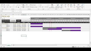 Excelde İş Programı Yapıyoruz [upl. by Asusej]