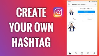 How To Create Your Own Hashtag On Instagram [upl. by Harris811]